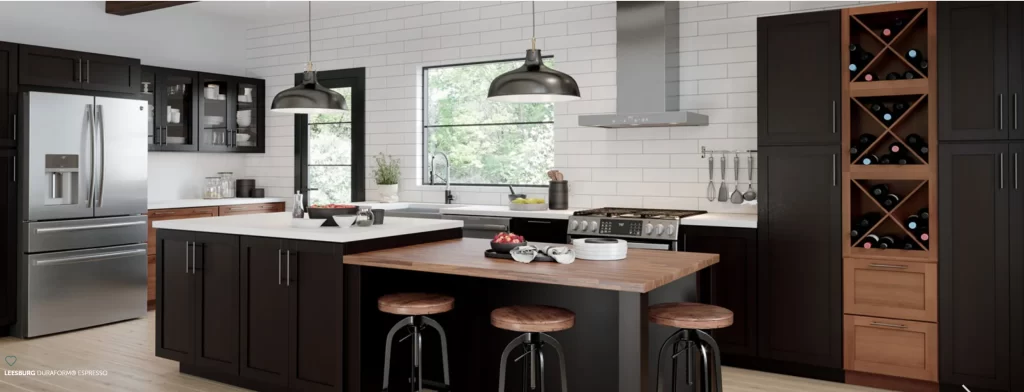 D16F Duraform Espresso Wide Kitchen