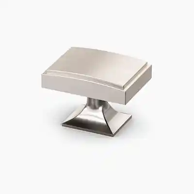 Rectangular Knob Satin Nickel
