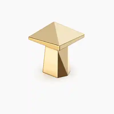 Trillion Knob Brushed Gold